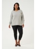 KAFFE curve Strickpullover KCzadina Loose fit in Grey Melange