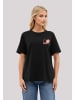 F4NT4STIC T-Shirt Smiley Originals Rave Streetwear Orange in off black