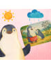 Mr. & Mrs. Panda Badteppich Pinguin mit Kind Design mit Spruch in Weiß