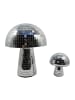 relaxdays 2 x Disco Pilz in Silber