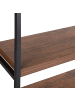 Beliani Bücherregal TIFTON in Braun/Schwarz - (W) 100 x (H) 155 x (L) 30 cm