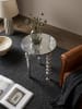 KADIMA DESIGN Beistelltisch 44x44x63 cm Aluminium mit drei verschiedenen Beinen,