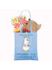 Mr. & Mrs. Panda Tote Bag Hebamme Leidenschaft mit Spruch in Sky Blue
