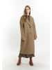 DreiMaster Vintage Damen Übergangsmantel In Wolloptik in Grau Beige