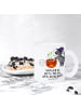 Mr. & Mrs. Panda Teeglas Kater Hexenkessel mit Spruch in Transparent