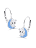 schmuck23 Silber Ohrringe 925 Katze 1,0 cm x 1,0 cm