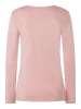 More & More Basic-Rundhalsshirt in dusty rose