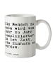 Mr. & Mrs. Panda Kaffeetasse Ein Mensch zu sein... mit Spruch in Weiß