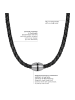 True Rebels Leder-Kette Echtleder in schwarz