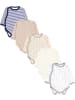 TupTam Baby Langarm Wickelbody 5er Pack in beige/weiß