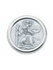 Adeliás Damen Alpacca Autoplakette Christophorus Ø 33,6 mm in silber