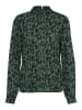 Kaffe Bluse langarm KAluna Regular fit in Green/Black Graphic Print
