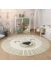 KADIMA DESIGN Kinderteppich waschmaschinenwaschbar Löwe Kinderzimmer in Beige