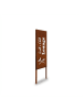 relaxdays Edelrost-Gartendeko "Grill & Chill" in Braun - 85 x 28 cm