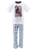 Spiderman 2tlg. Outfit: Schlafanzug Pyjama kurzarm Shirt und Hose in Blau