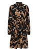 Kaffe Kleid KAlinda Loose fit in Toasted Coconut/Black Flower
