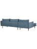 Beliani Ecksofa VINTERBRO in Blau/Schwarz - (W) 279 x (H) 86 x (L) 162 cm