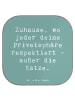 Mr. & Mrs. Panda Glas-Untersetzer Spruch Geborgenheit im Zuhause... in Meeresbrise