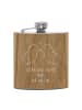 Mr. & Mrs. Panda Hip Flask Capybara Liebe mit Spruch in Braun