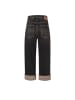 MAC HOSEN Baggy Jeans mit Relaxed Fit und geradem Bein in Brown Tinted Bl