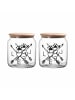 Ritzenhoff & Breker 2er Set Leckerli-Dosen mit Deckel Mika Love ø 12 cm transparent in transparent