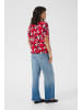 Kaffe Ärmellose Bluse KAamber Loose fit in True Red/Pink Graphic Flower