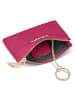 Lazarotti Bologna Leather Schlüsseletui Leder 11,5 cm mit Air Tag Fach in hot pink