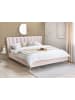 Beliani 2-tlg Doppelbett MIRIBEL in Rosa/Gold