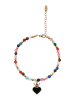 IZIA Women Bracalet With Lobster Clasp in Gold Multicolor