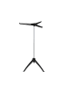 relaxdays Bügelwäscheständer in Schwarz/Grau -  (H)129 x Ø 62 cm