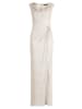 Vera Mont Abendkleid im Glitzer-Look in Cream/Silver