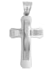 Adeliás Unisex Anhänger – Kreuz Kreuzanhänger aus Edelstahl in silber