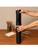 relaxdays Posterrolle in Schwarz - (H)80–135 x Ø 14 cm
