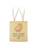 Mr. & Mrs. Panda Tasche Igel Beten mit Spruch in Gelb Pastell
