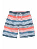 S. Oliver Badeshorts in blau-orange