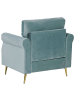 Beliani Sessel VIETAS in Grün/Gold - (W) 85 x (H) 90 x (L) 67 cm