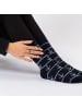 Occulto 10er Pack Muster Baumwollsocken Lotte in Schwarz-Grau
