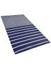 Beliani Outdoorteppich HALDIA in Blau/Weiß - (W) 90 x (H) 0.5 x (L) 180 cm