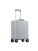 Aleon Business 4-Rollen Kabinentrolley Aluminium 42 cm Laptopfach platinum
