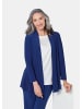 GOLDNER Leichte Shirtjacke lila mit Stretch in royalblau
