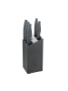 Michelino 6tlg. Messer-Set mit Messerblock in Schwarz