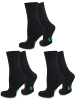 normani 6 Paar Berufs- und Freizeitsocken Prudent Socks in Schwarz/Grün