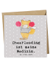 Mr. & Mrs. Panda Deluxe Karte Fuchs Cheerleader mit Spruch in Grau Pastell