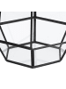 relaxdays Pflanzenterrarium "geometrisch" in Schwarz - (B)17 x (H)25 x (T)15 cm