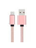 Platyne USB-auf-USB-C-Kabel 1 Meter in Rosa