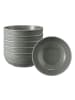 6er Set Foodbowl Terra in Perlgrau ø 20,4 cm