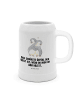 Mr. & Mrs. Panda Bierkrug Pinguine Kuscheln mit Spruch in Weiß