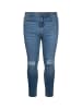 SikSilk Skinny Fit in washed mid blue