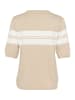 Kaffe Strickpullover KAlizza Regular fit in Feather Gray mel/ Chalk Stripe