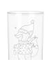 Mr. & Mrs. Panda Wasserglas Fuchs  Schlittschuhe mit Spruch in Transparent